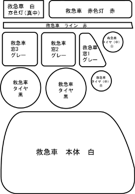救急車図案