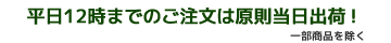 15時までのご注文は原則即日発送
