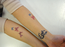 抜けるTattooシール