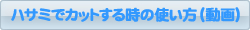 �n�T�~�ŃJ�b�g���鎞�̎g����