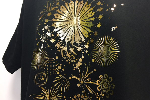 MPプラスタータイプSでプリント後にメタリック加工